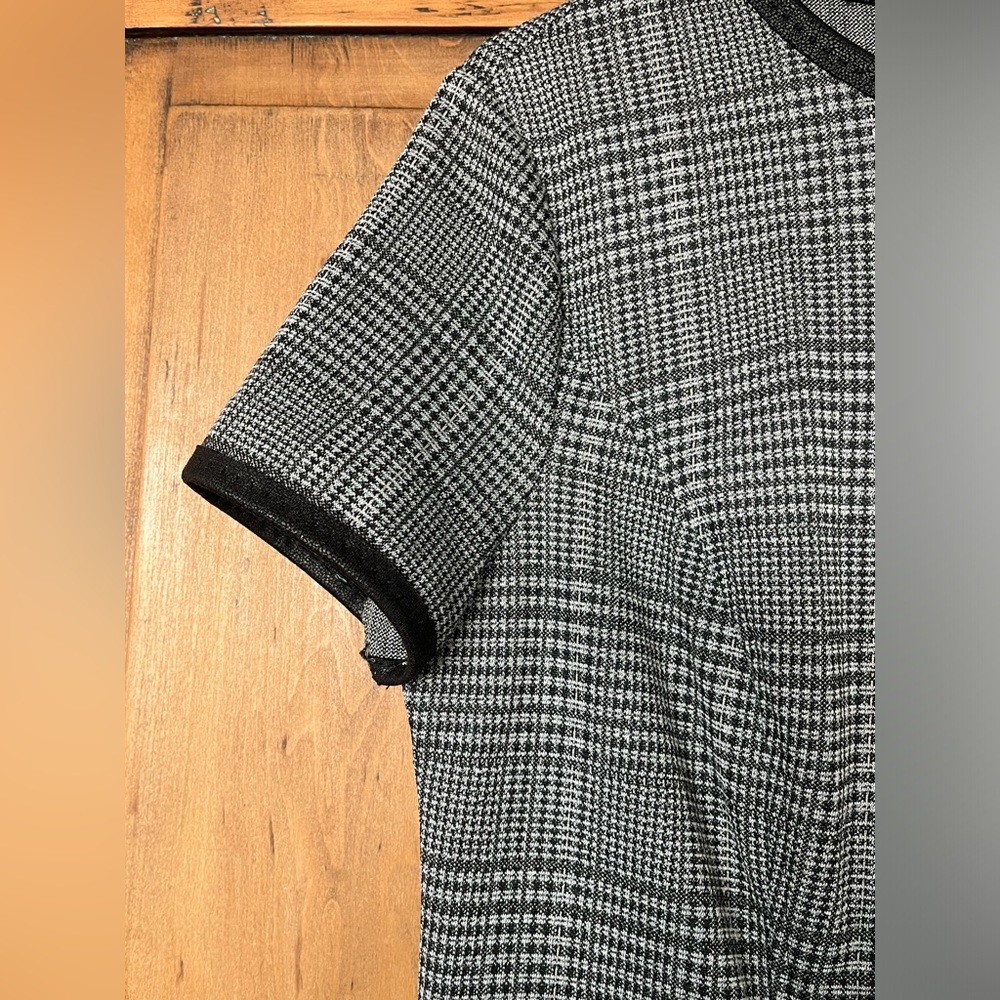 Max Studio Small glen plaid short sleeve dress - Picture 12 of 15